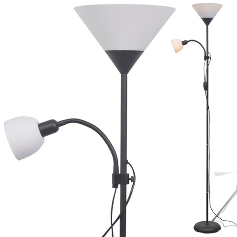 VidaXL Vloerlamp zwart