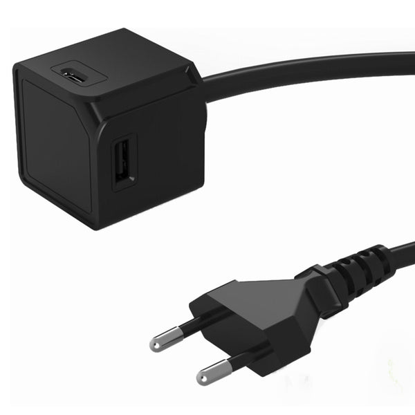 Powercube Powercube Usbcube Extended Usb A En C Zwart