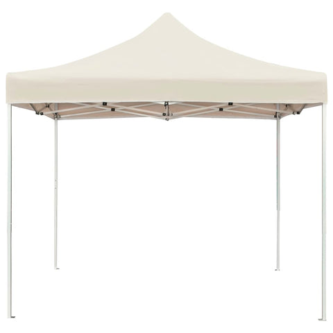 VidaXL Partytent professioneel inklapbaar 3x3 m aluminium crème