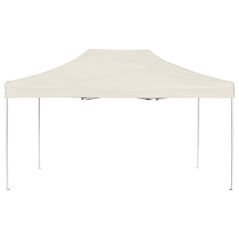 VidaXL Partytent professioneel inklapbaar 4,5x3 m aluminium crème