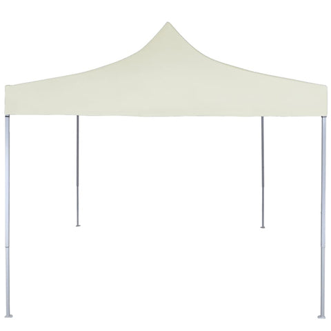 VidaXL Partytent professioneel inklapbaar 2x2 m staal crème