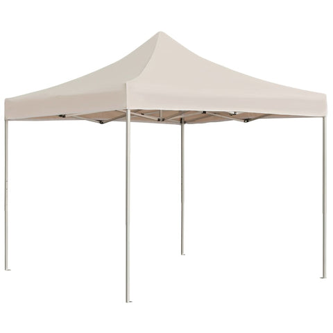 VidaXL Partytent professioneel inklapbaar 2x2 m aluminium crème