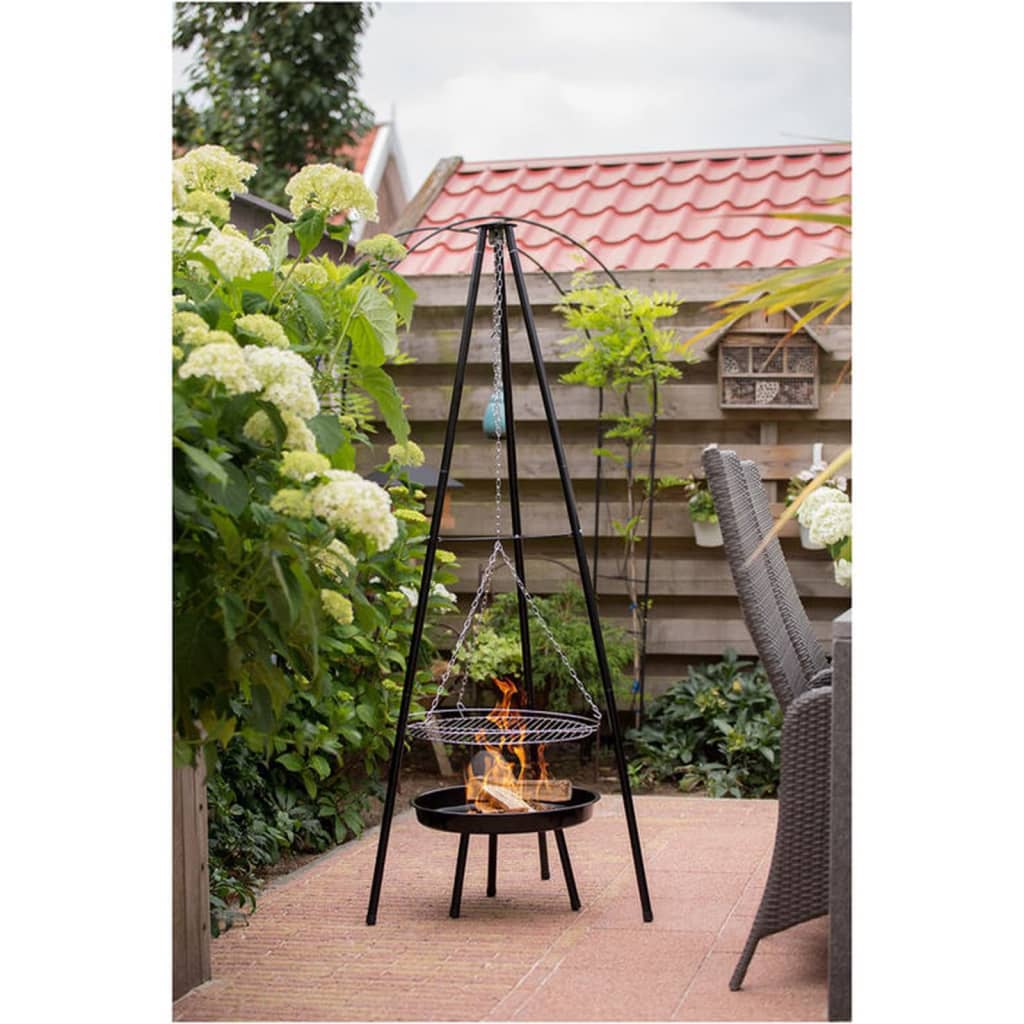 RedFire RedFire Tuinbarbecue met driepoot en vuurschaal 50 cm zwart