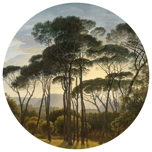 WallArt WallArt Behangcirkel Umbrella Pines in Italy 190 cm