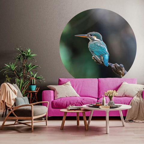 WallArt WallArt Behangcirkel The Kingfisher 142,5 cm