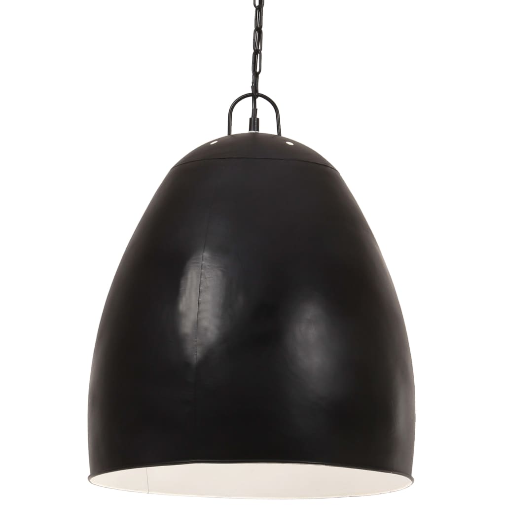 VidaXL Hanglamp industrieel rond 25 W E27 42 cm zwart