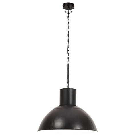 VidaXL Hanglamp rond 25 W E27 48 cm zwart