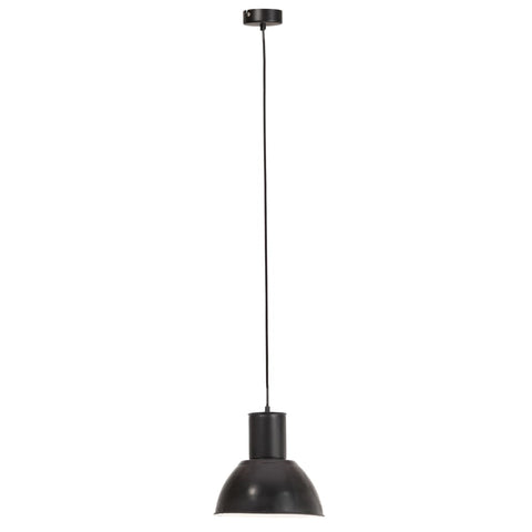 VidaXL Hanglamp rond 25 W E27 28,5 cm zwart