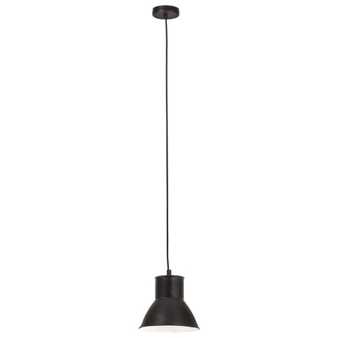 VidaXL Hanglamp rond 25 W E27 17 cm zwart