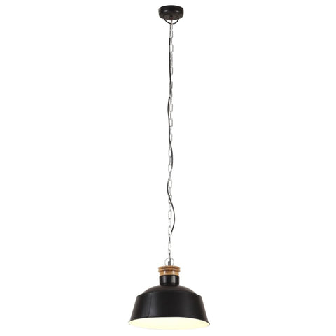 VidaXL Hanglamp industrieel E27 32 cm zwart