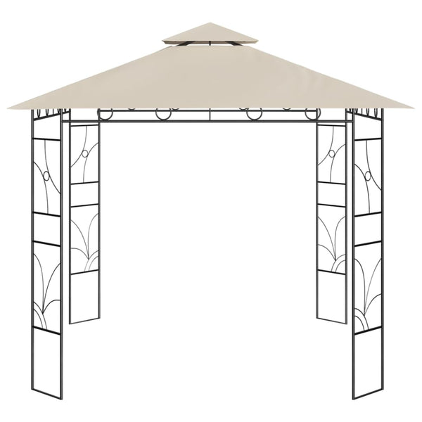 VidaXL Prieel 160 g m² 3x3x2,7 m crèmekleurig