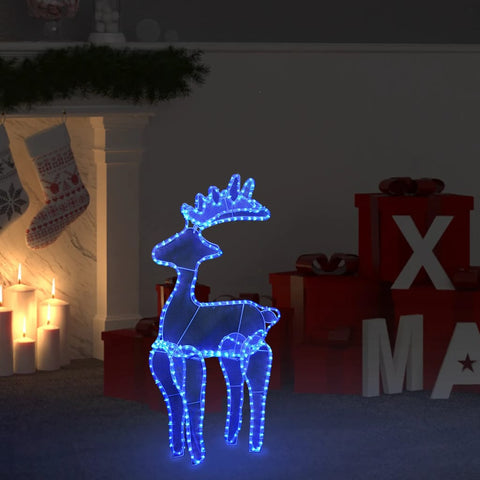 VidaXL Kerstversiering rendier met mesh 306 LED's 60x24x89 cm