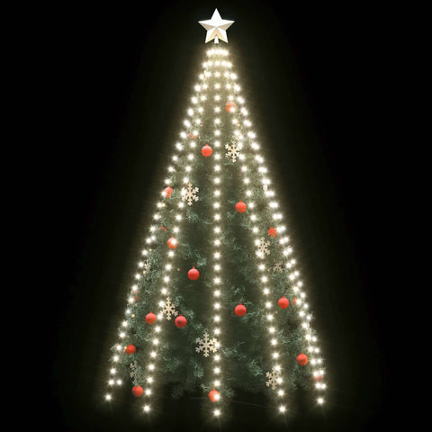 VidaXL Kerstboomverlichting met 250 LED's koudwit net 250 cm