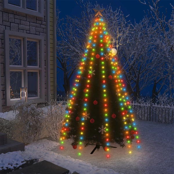 VidaXL Kerstboomverlichting met 250 LED's meerkleurig net 250 cm