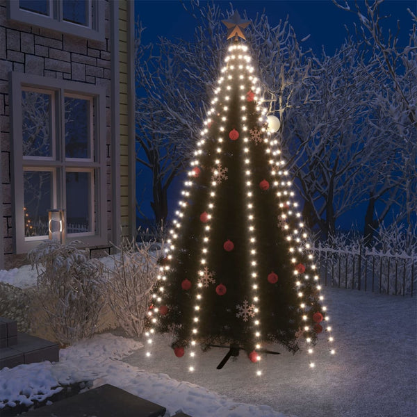 VidaXL Kerstboomverlichting met 300 LED's koudwit net 300 cm