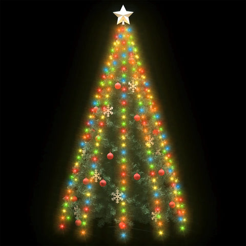 VidaXL Kerstboomverlichting met 300 LED's meerkleurig net 300 cm