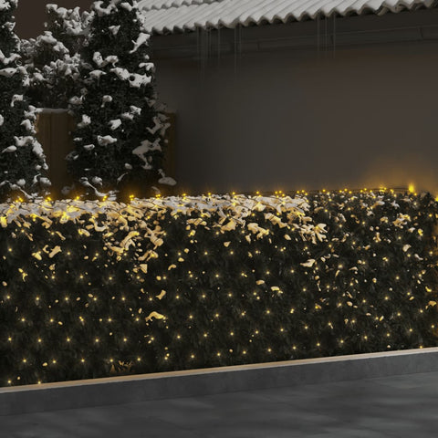 VidaXL Kerstnetverlichting 306 LED's binnen en buiten 3x3 m warmwit