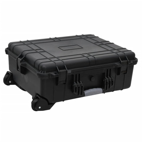 VidaXL Flightcase op wieltjes 63x50x23 cm PP zwart