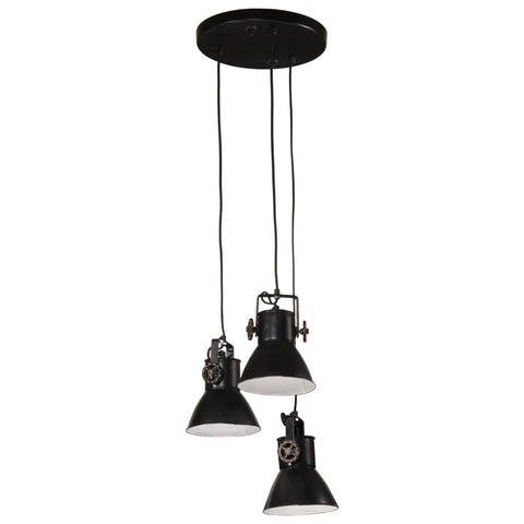 VidaXL Hanglamp 25 W E27 30x30x100 cm zwart