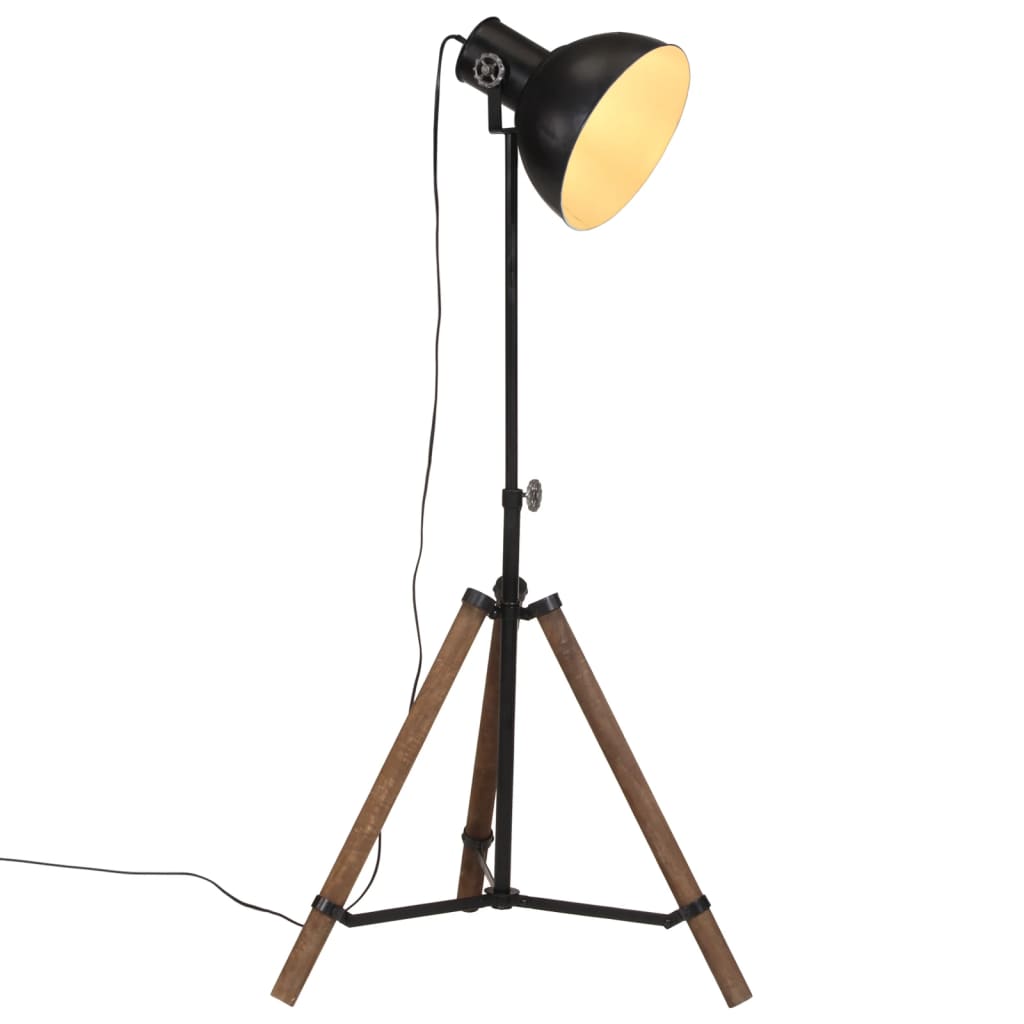 VidaXL Vloerlamp 25 W E27 75x75x90-150 cm zwart