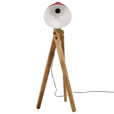 VidaXL Vloerlamp 25 W E27 45x45x120 cm verweerd rood