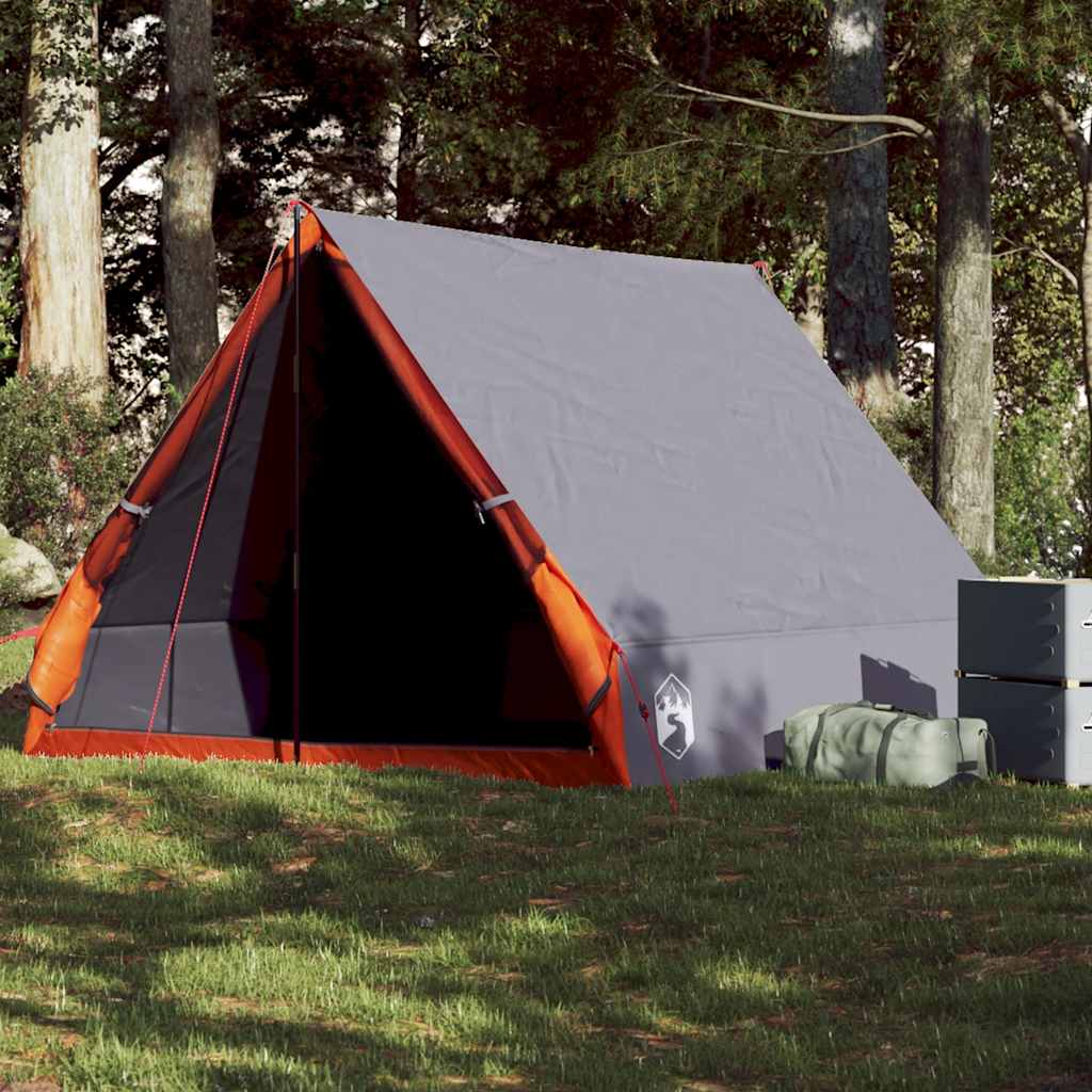 VidaXL Tent A-frame 2-persoons waterdicht grijs