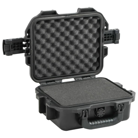 VidaXL Flightcase draagbaar 30x24,5x12,5 cm PP zwart