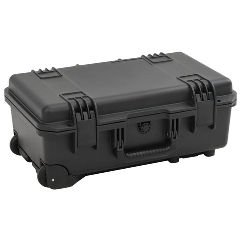 VidaXL Flightcase draagbaar 55x35x22,5 cm PP zwart