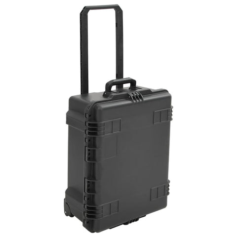 VidaXL Flightcase draagbaar 62,5x50x28,5 cm PP zwart