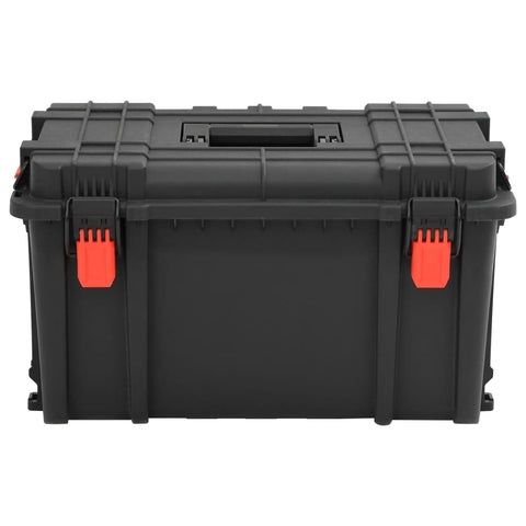 VidaXL Flightcase draagbaar 57x35x32,5 cm PP zwart