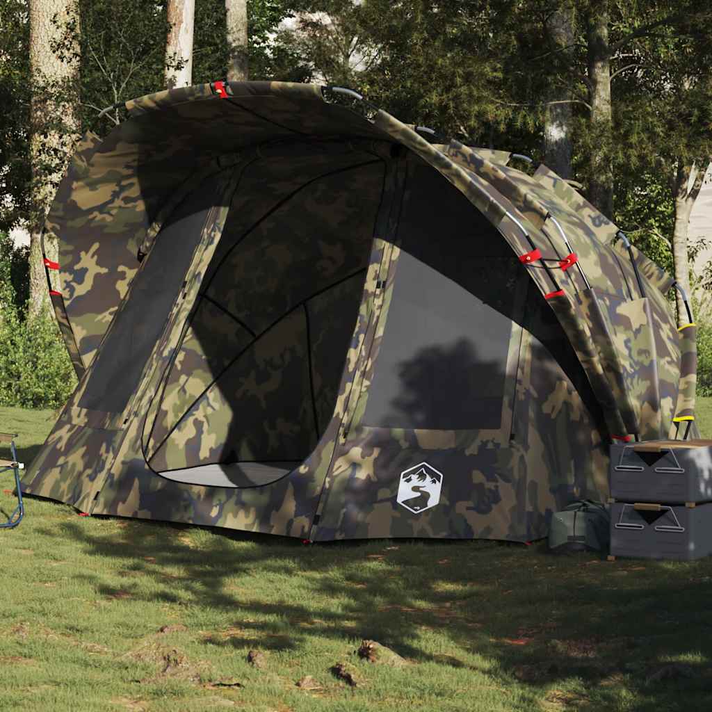 VidaXL Vistent 5-persoons waterdicht camouflage