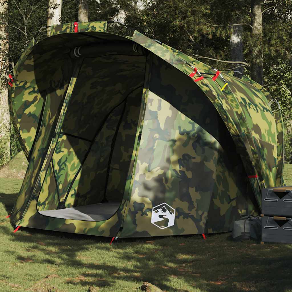 VidaXL Vistent 4-persoons waterdicht camouflage