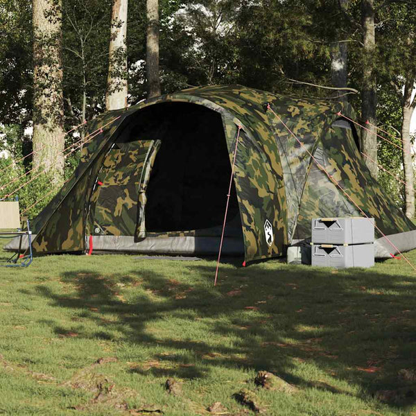 VidaXL Koepeltent 6-persoons waterdicht camouflage