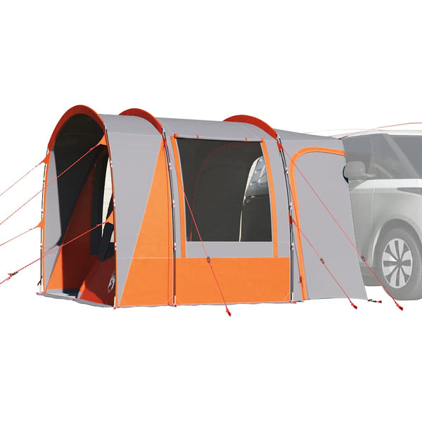 VidaXL Autotent 4-persoons waterdicht grijs en oranje