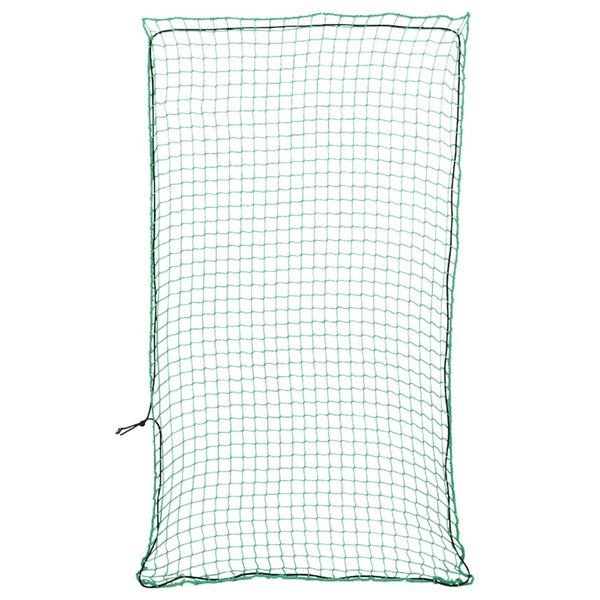 VidaXL Aanhangwagennet elastisch touw 2,7x1,5 m polypropeen groen