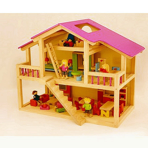 Pintoy Pintoy Star Loft Dolls House Poppenhuis