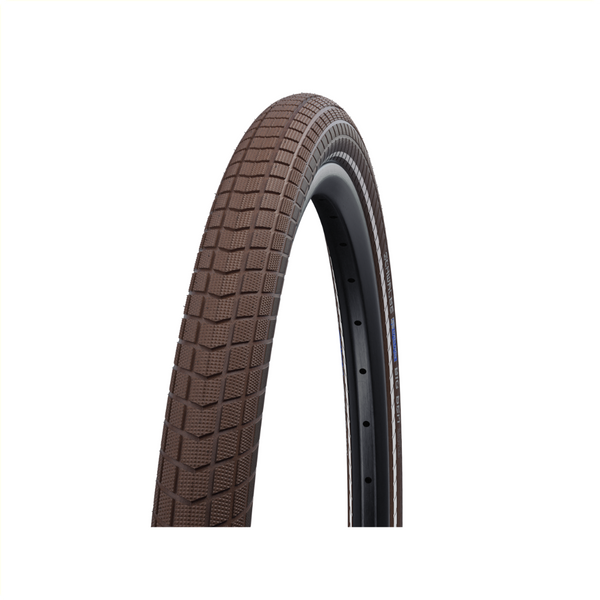 Schwalbe Big Ben Plus (K-Guard, Twinskin), bruin met reflectie, 26x2.15 ETRTO 55-559