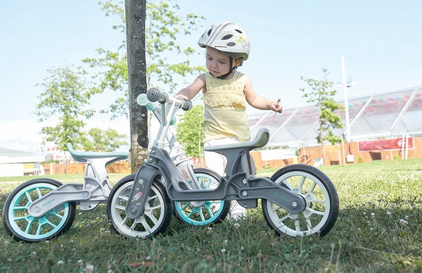 Polisport Balance Bike grijs Loopfiets creme afwerking