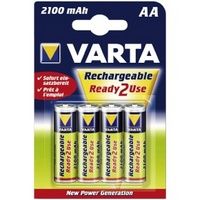 Varta AA NIMH oplaadbare batterijen 800mA  Ready2Use per 4