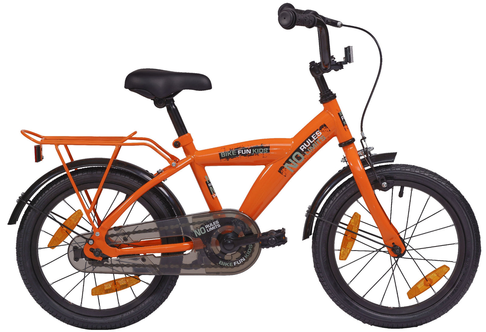 Bike fun 16 pouces garçons vélo orange pas de règles pas de limite