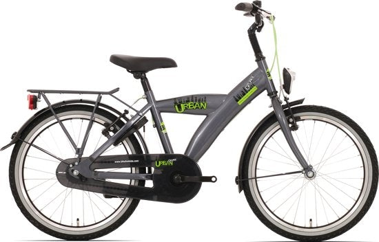 Bikefun 20 jongensfiets Urban City met remnaaf - titanium