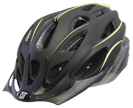 Qt cycle tech helm fuse mat zwart fluo m 54-58 cm