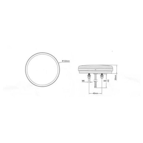 Achterlicht Dynamic LED ROND *