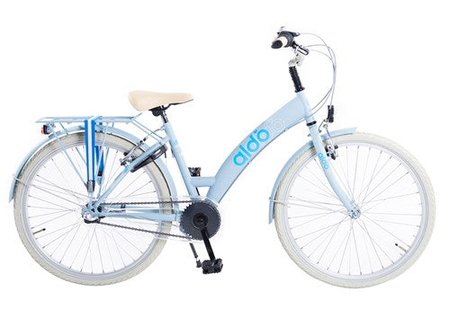 Aldo 24 inch wave fiets 3v aqua blue