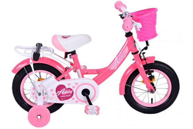 Volare Ashley Kinderfiets - Meisjes - 12 inch - Rood Roze