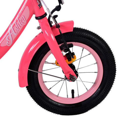 Volare Ashley Kinderfiets - Meisjes - 12 inch - Rood Roze