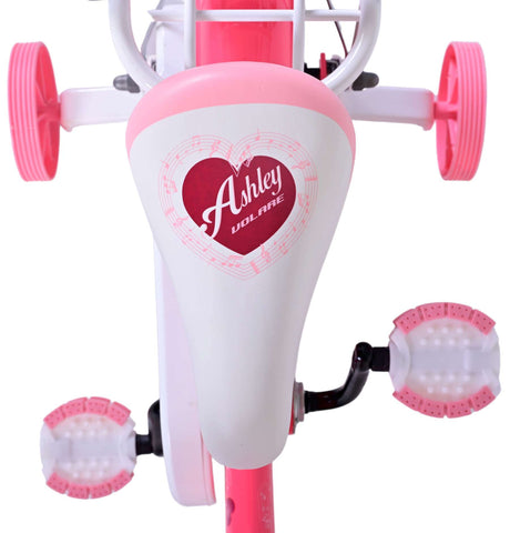 Volare Ashley Kinderfiets - Meisjes - 12 inch - Rood Roze