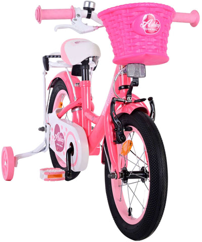 Volare Ashley Kinderfiets - Meisjes - 14 inch - Roze Rood