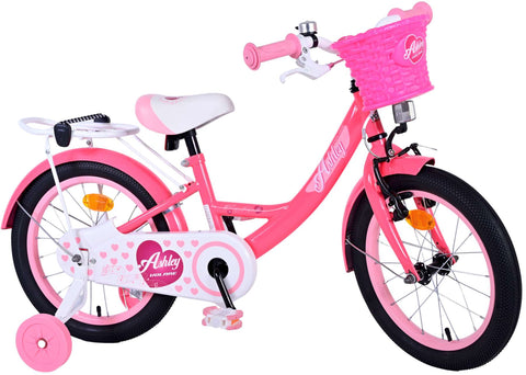 Volare Ashley Kinderfiets - Meisjes - 16 inch - Roze Rood