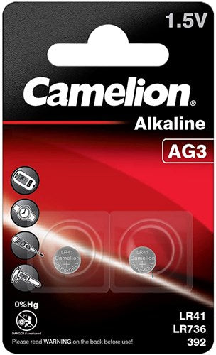 Camelion batterij lr41 lr7366 392 ag3 kaart a 2 stuks